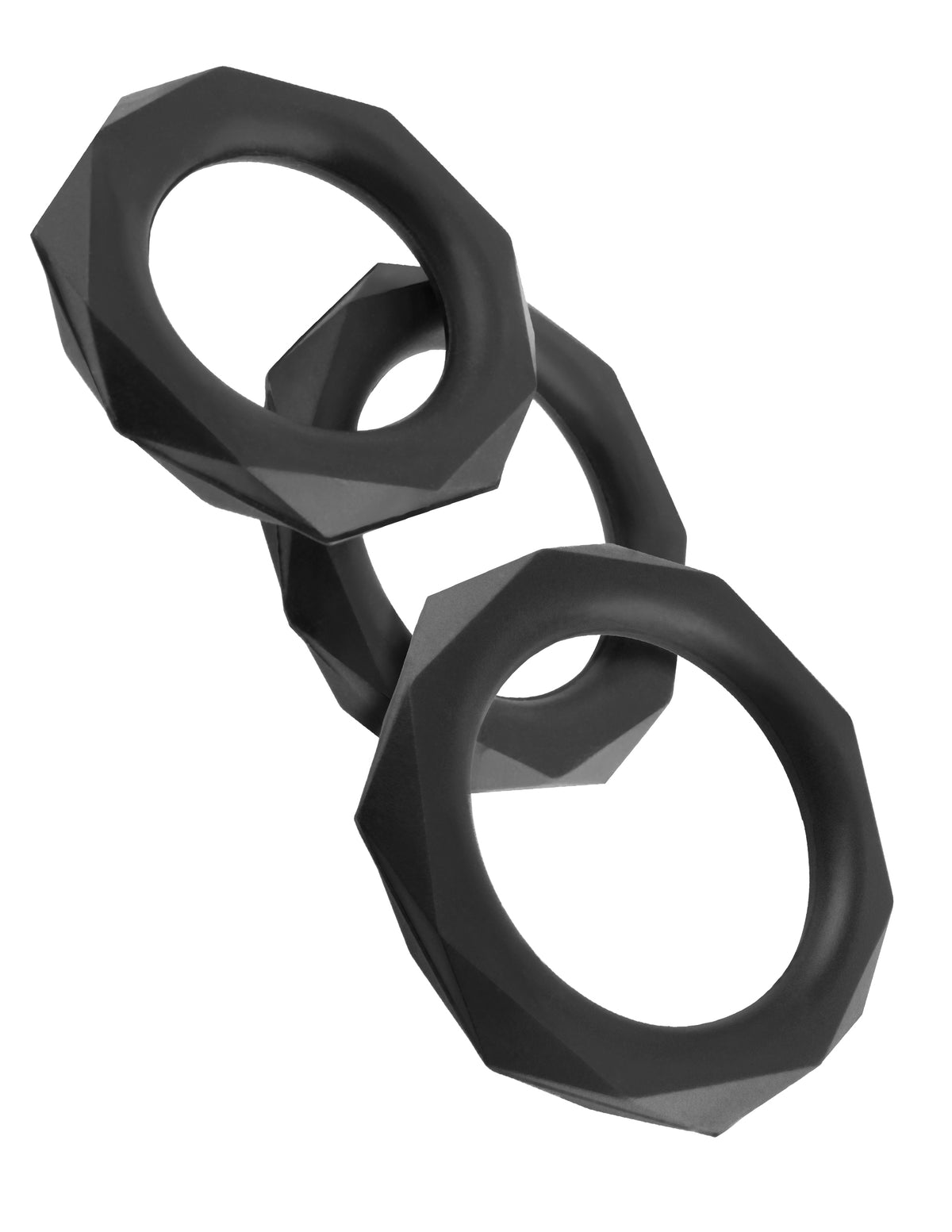 Fantasy C-Ringz Silicone Designer Stamina Set Black PD5967-23
