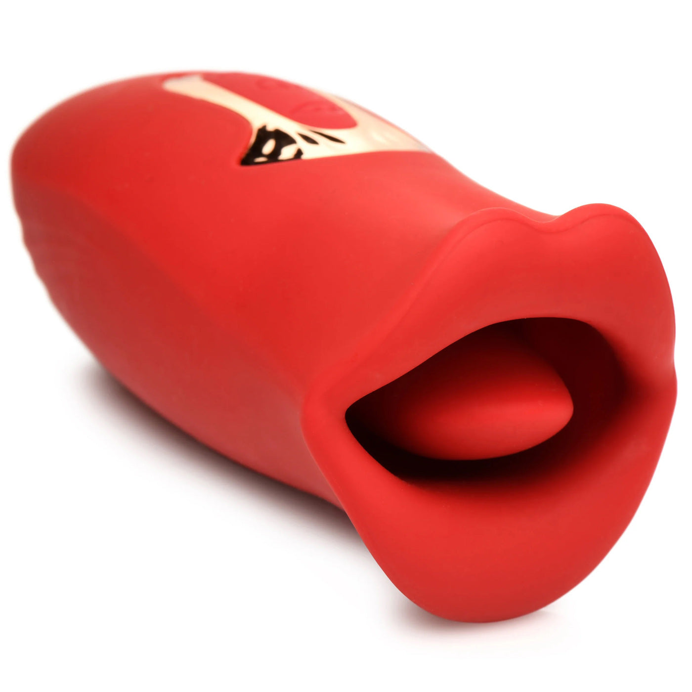 Lickgasm Kiss and Tell Mini Kissing and Vibrating Clitoral Stimulator - Red INM-AH247