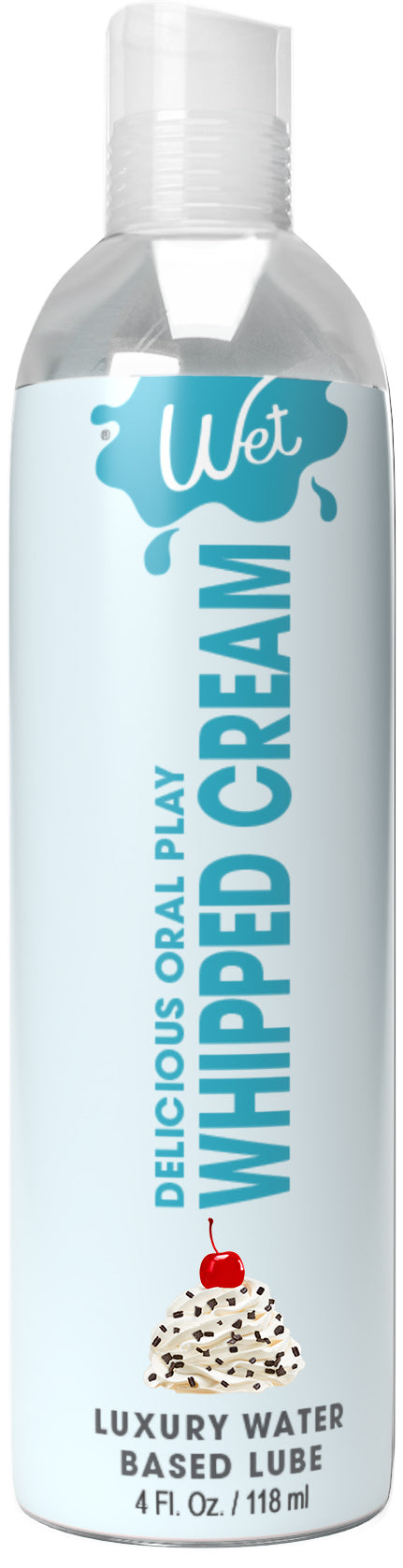 Wet Delicious Oral Play - Whipped Cream - Waterbased Flavored Lubricant 4 Oz WT21569