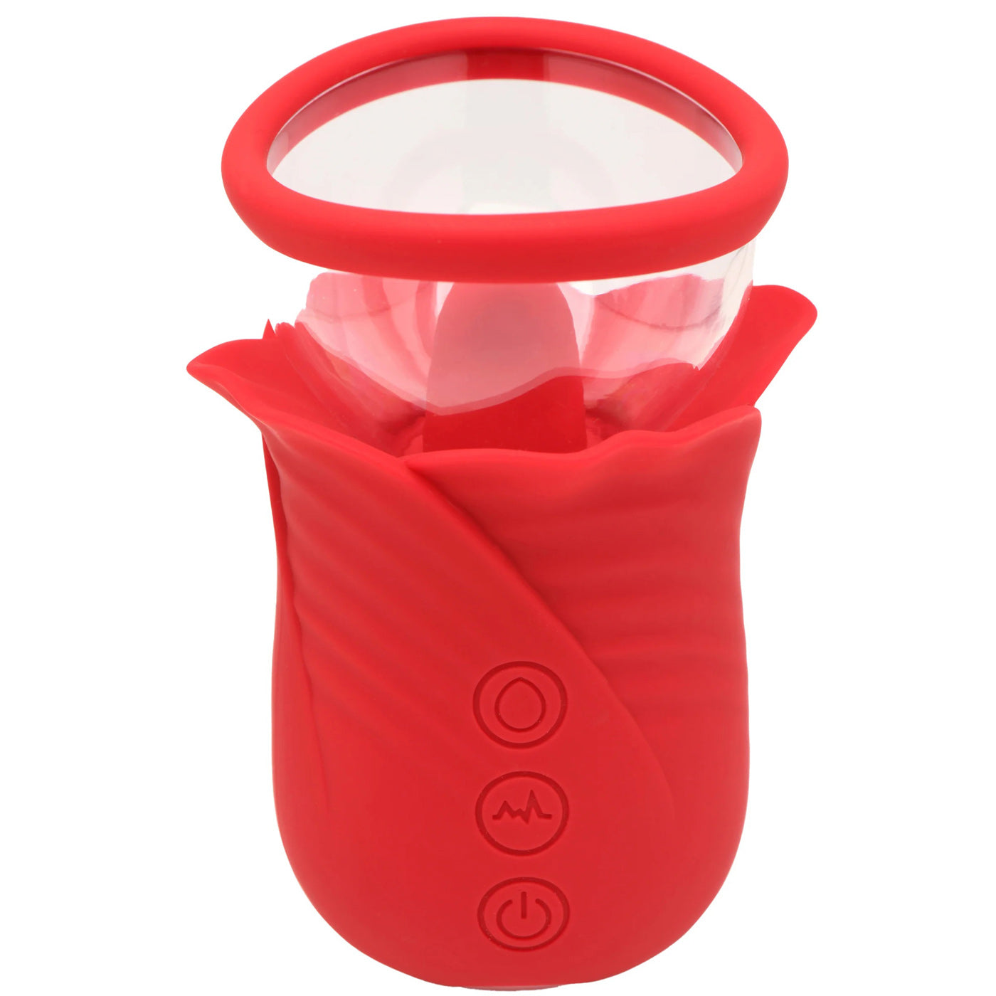 Lily Lover Sucking and Vibrating Clitoral Stimulator- Red INM-AH231