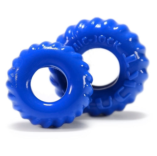 Truckt 2 Piece Cockring Set Atomic Jock - Police Blue OX-AJ1049-PLC