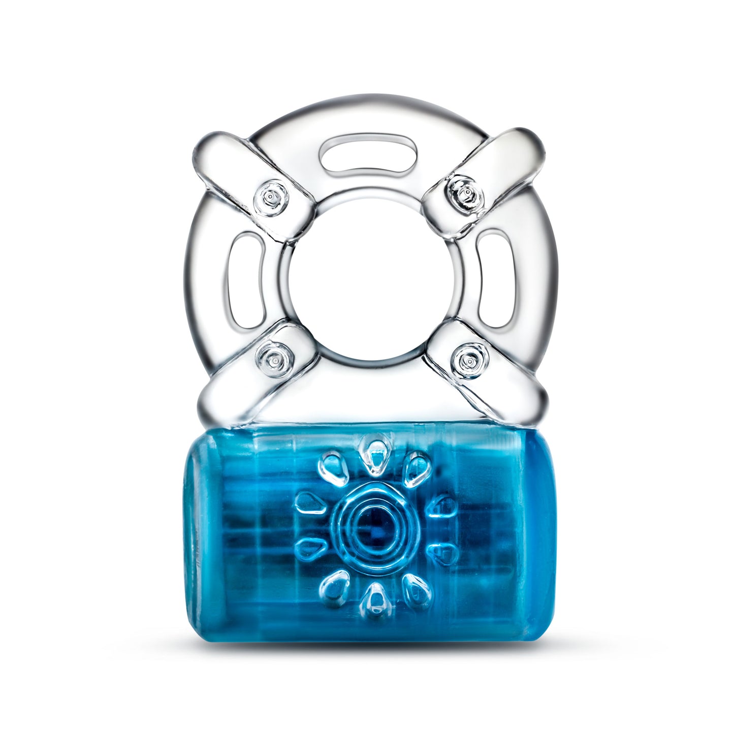 Play With Me - One Night Stand Vibrating C-Ring - Blue BL-30812