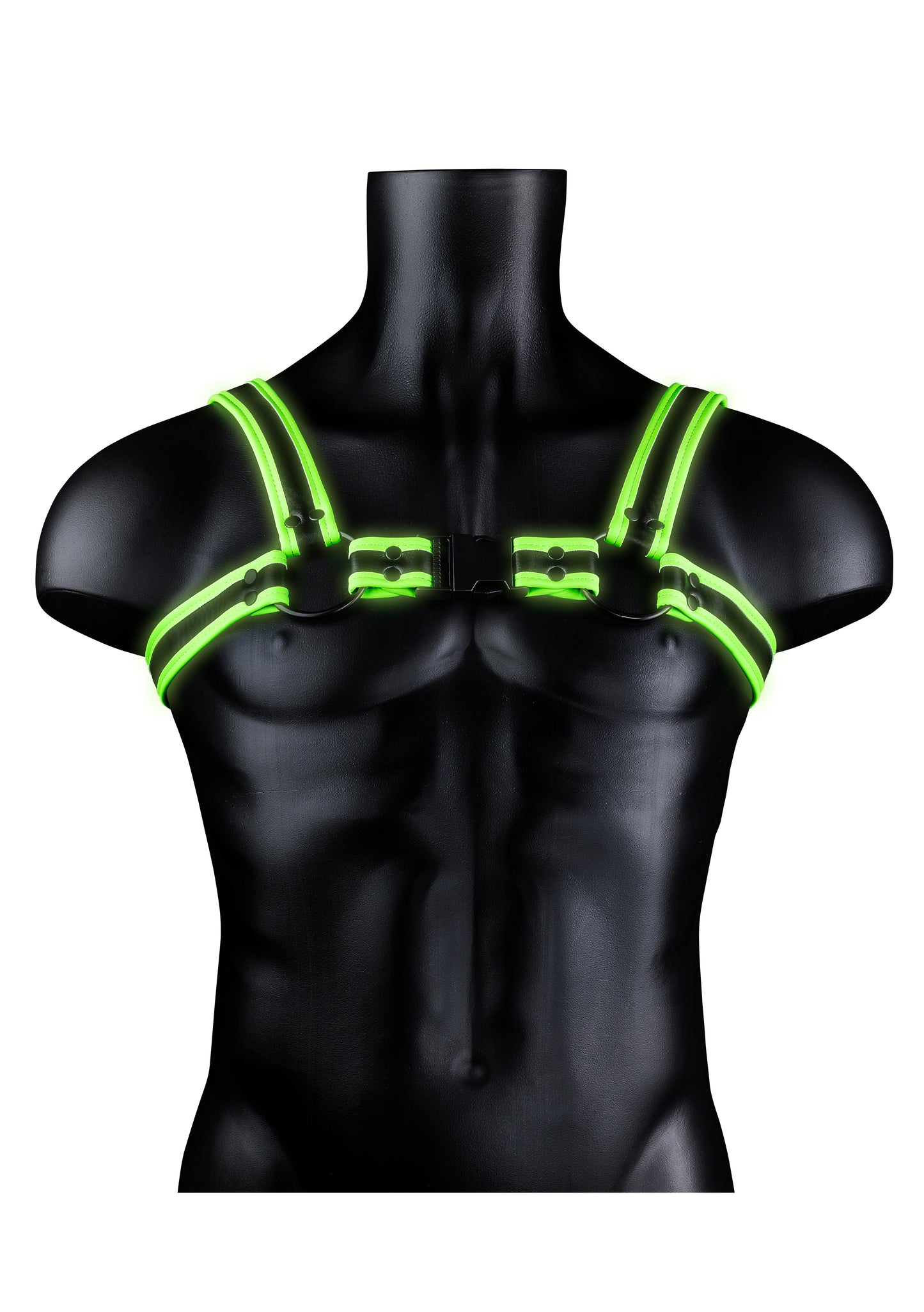 Bonded Leather Buckle Harness - Large/xlarge - Glow in the Dark OU-OU773GLOLXL