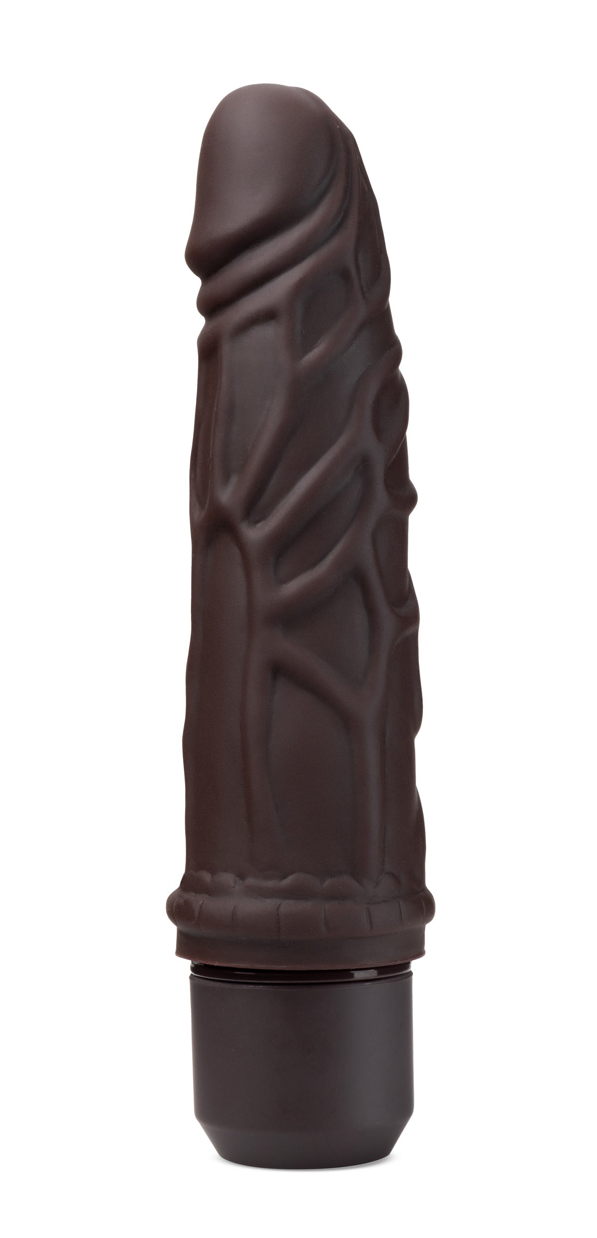 Dr. Skin Silicone - Dr. Robert - 7 Inch Vibrating Dildo - Brown BL-12096