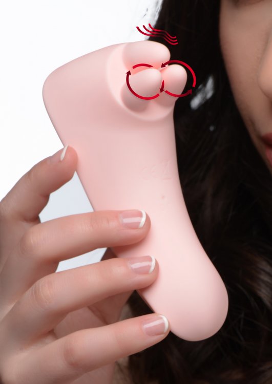 Vibrassage Fondle Vibrating Clit Massager - Pink INM-AF940