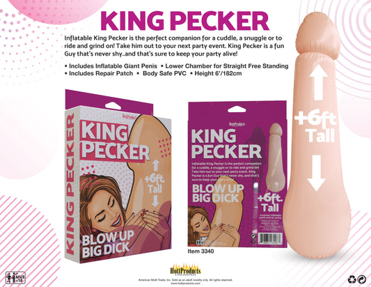 King Pecker- 6 Foot Giant Inflatable Penis HTP3340