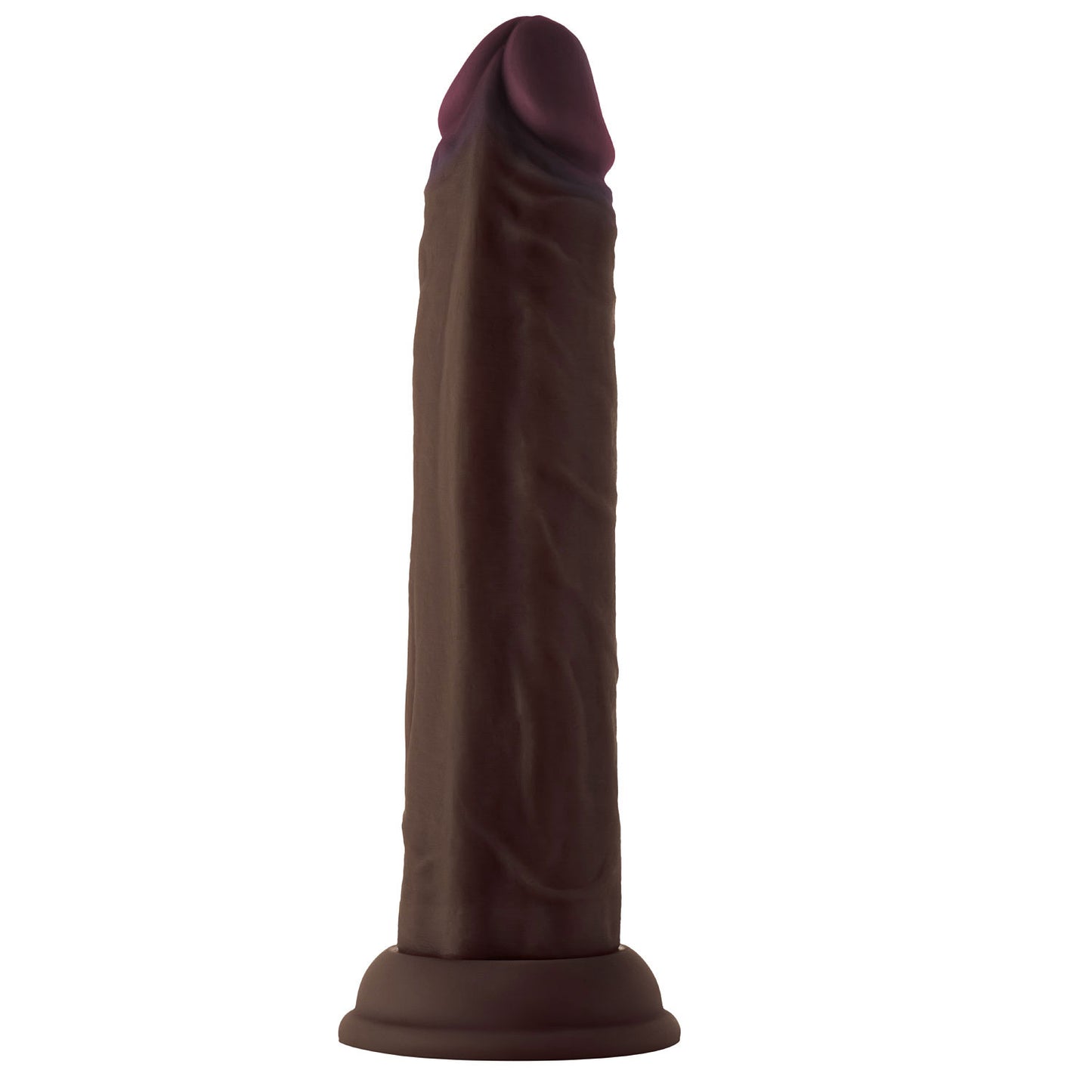 Shaft - Model J 8.5 Inch Liquid Silicone Dong - Mahogany SHF-810J-07