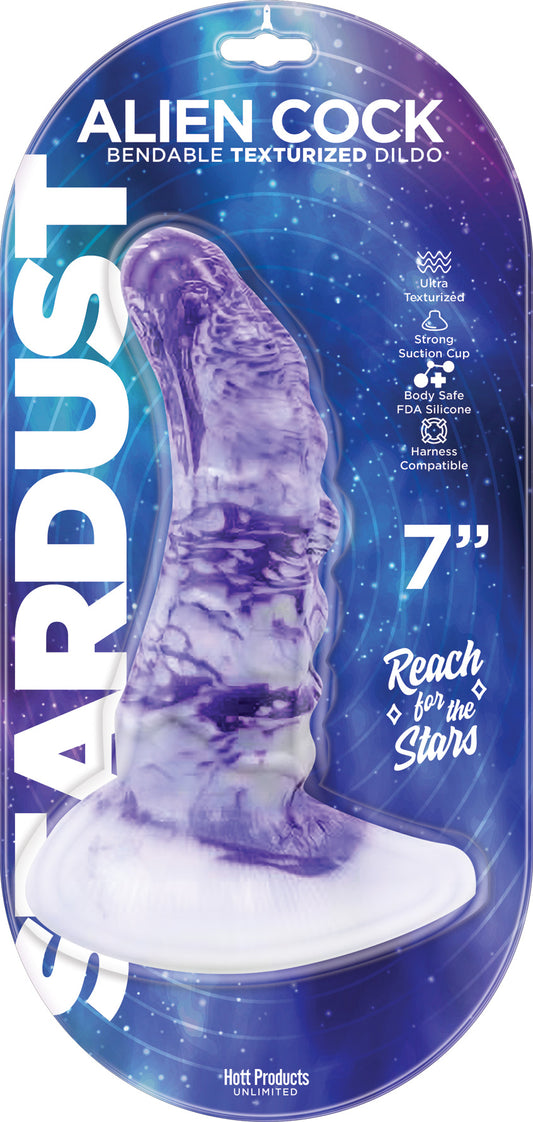 Stardust - Alien Cock - Bendable Texturized Dildo  Texturized Dildo - 7 Inch HTP3478