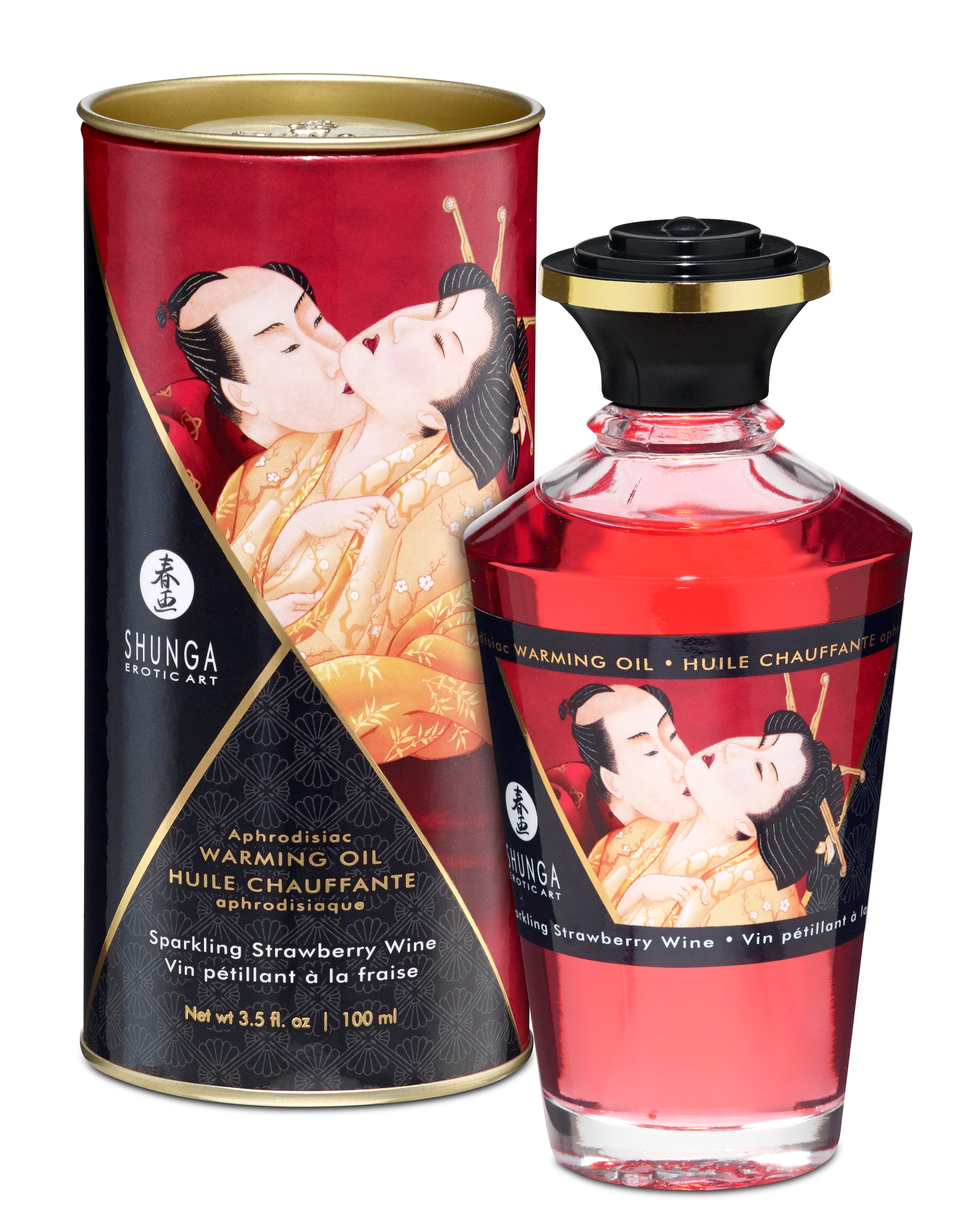 Aphrodisiac Warming Oil - Sparkling Strawberry  Wine SHU2208