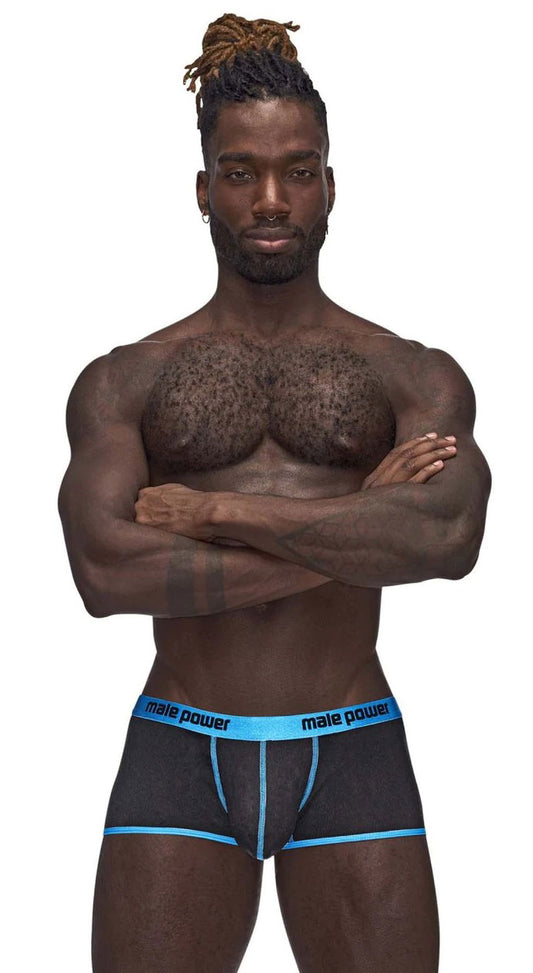 Casanova Uplift Mini Shorts - Medium - Black/blue MP-143270BKMD