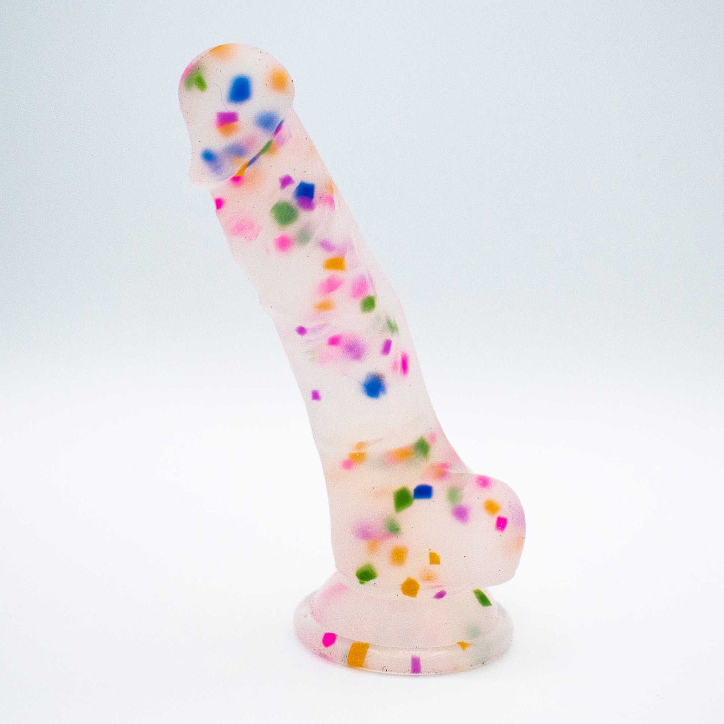 Cock-a-Palooza Confetti Silicone Suction Dildo LAK-9095