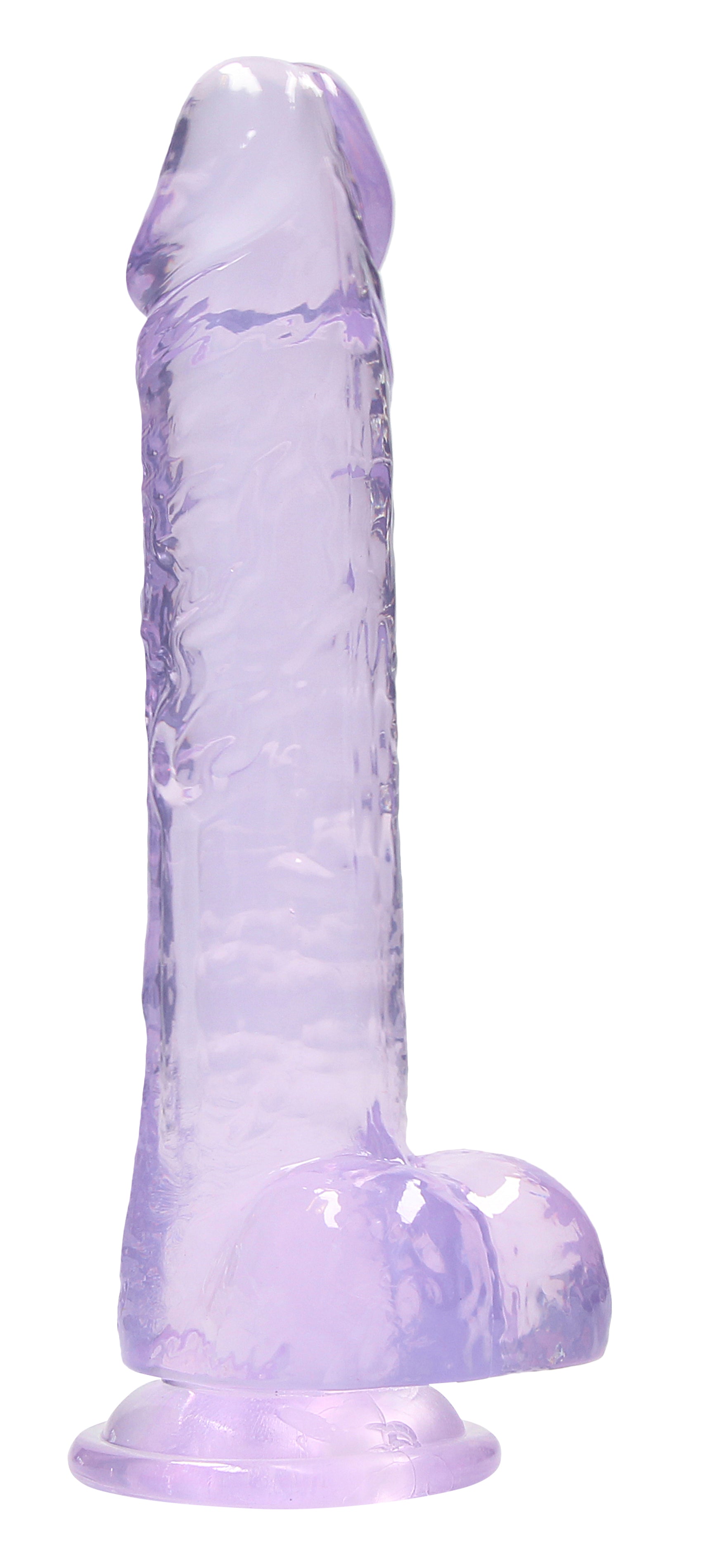 8 Inch Realistic Dildo With Balls - Purple SH-REA092PUR