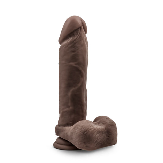 Au Natural - 9 Inch Dildo With Suction Cup -  Chocolate BL-56476